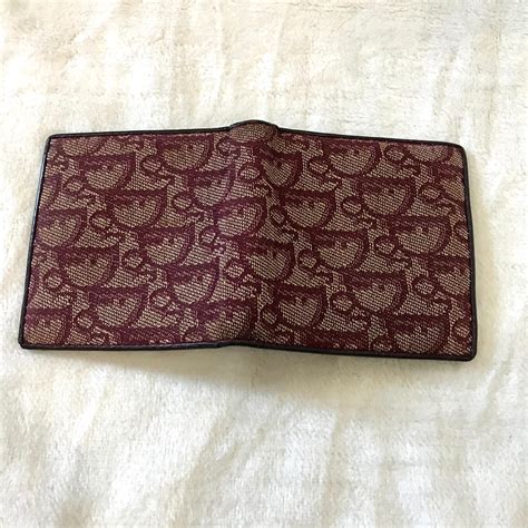 dior vintage monogram wallet|authentic christian Dior wallet.